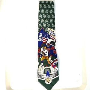 Vtg Merge Left Big 10 Southeastern Conference 100% Silk Tie College Football ABC